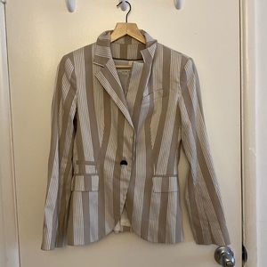 Zara Basic striped blazer size small